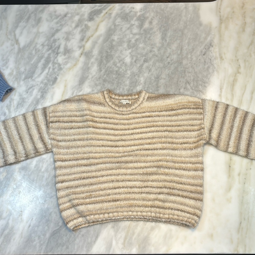 Z Supply Striped Sweater Womens S